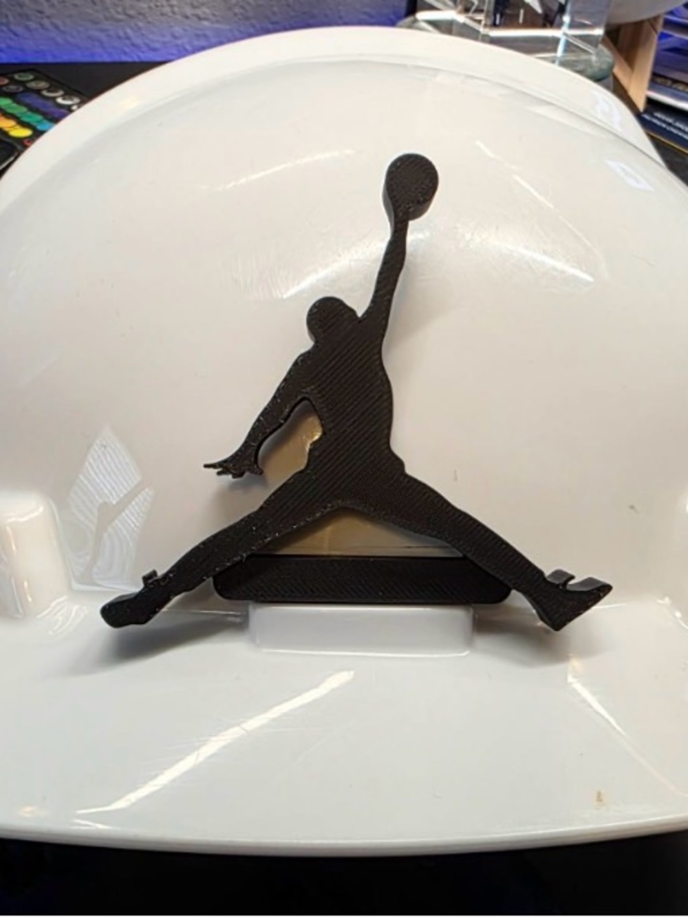 Jordan clip for hard hat